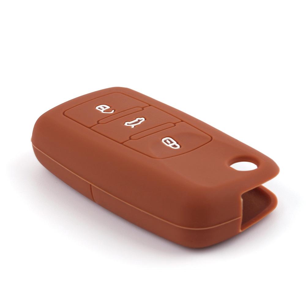 Suitable for Volkswagen Lavida Jetta Drip Silicone Key Cover Santana Soft Key Bag Sagitar Remote Control Protective Cover