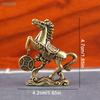 Brass Horse-Drawn Wealth Cart Figurine - Feng Shui Lucky Ornament For Home  Office Prosperity Decor
