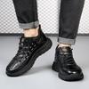 Fashion Fashion Brand Men Shoes Handmade High Quality Genuine Leather Non-Slip Mens Sneakers Lace-up Comfort Business Man Casual Shoes