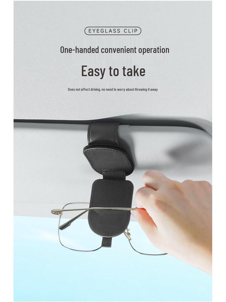 Multifunctional Magnetic Car Sun Visor Glasses and Document Clip