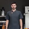 Unisex kuchařská bunda Kuchyňské košile Hotelové restaurační číšnické uniformy Pekařské cateringové pracovní oděvy Hotelové kuchařské oděvy