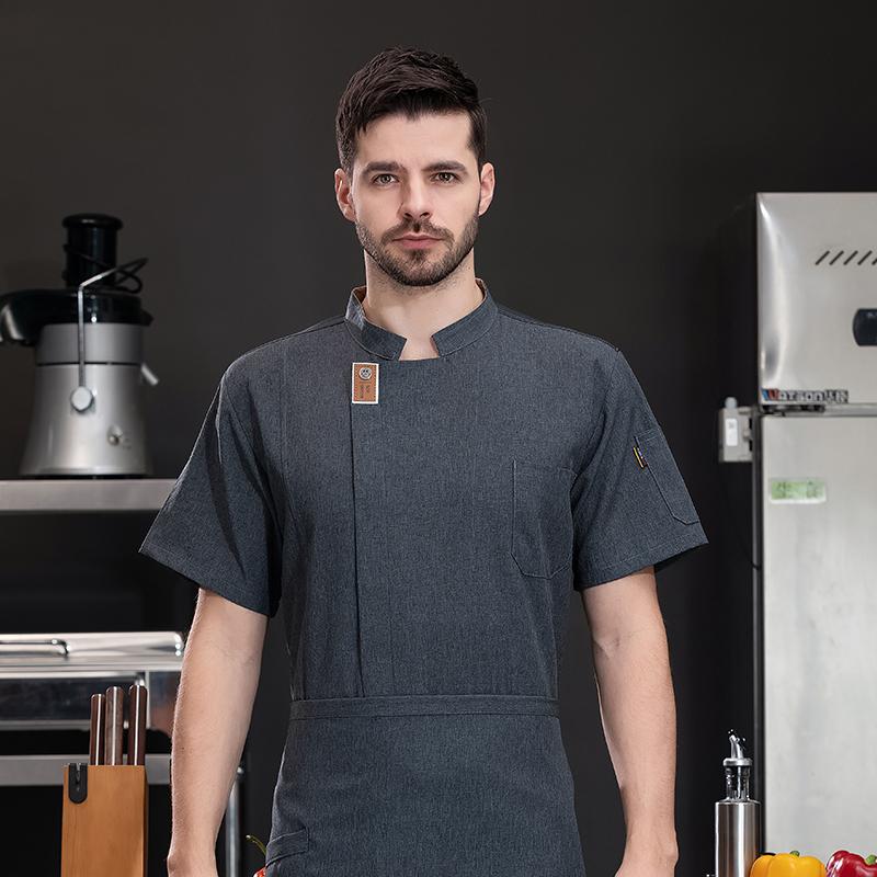 Unisex kuchařská bunda Kuchyňské košile Hotelové restaurační číšnické uniformy Pekařské cateringové pracovní oděvy Hotelové kuchařské oděvy