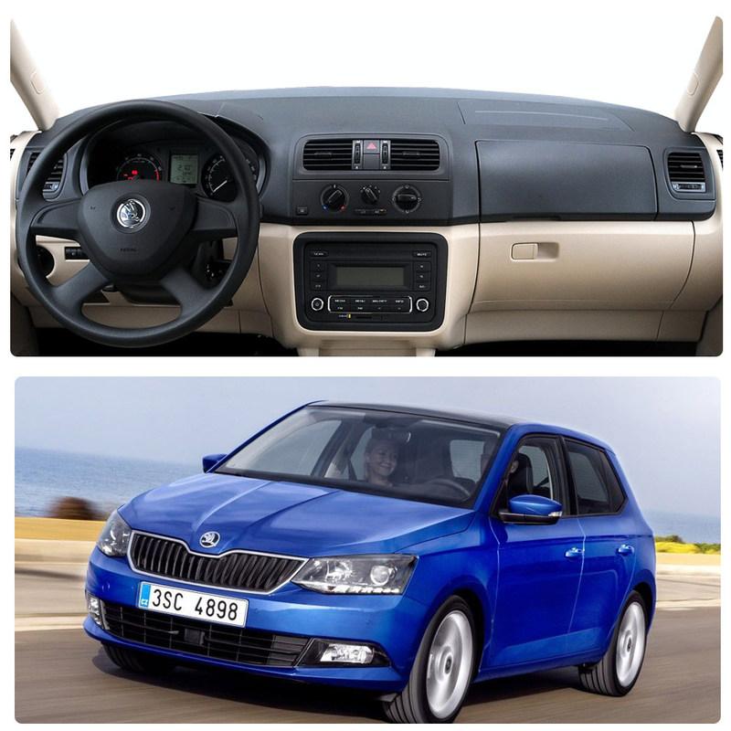 Dashboard Cover Mat Carpet For Skoda Fabia Mk2 5J 2007~2014 2009 2010 2011 2012 Dash Board Protector Sun Shade Car Accessories