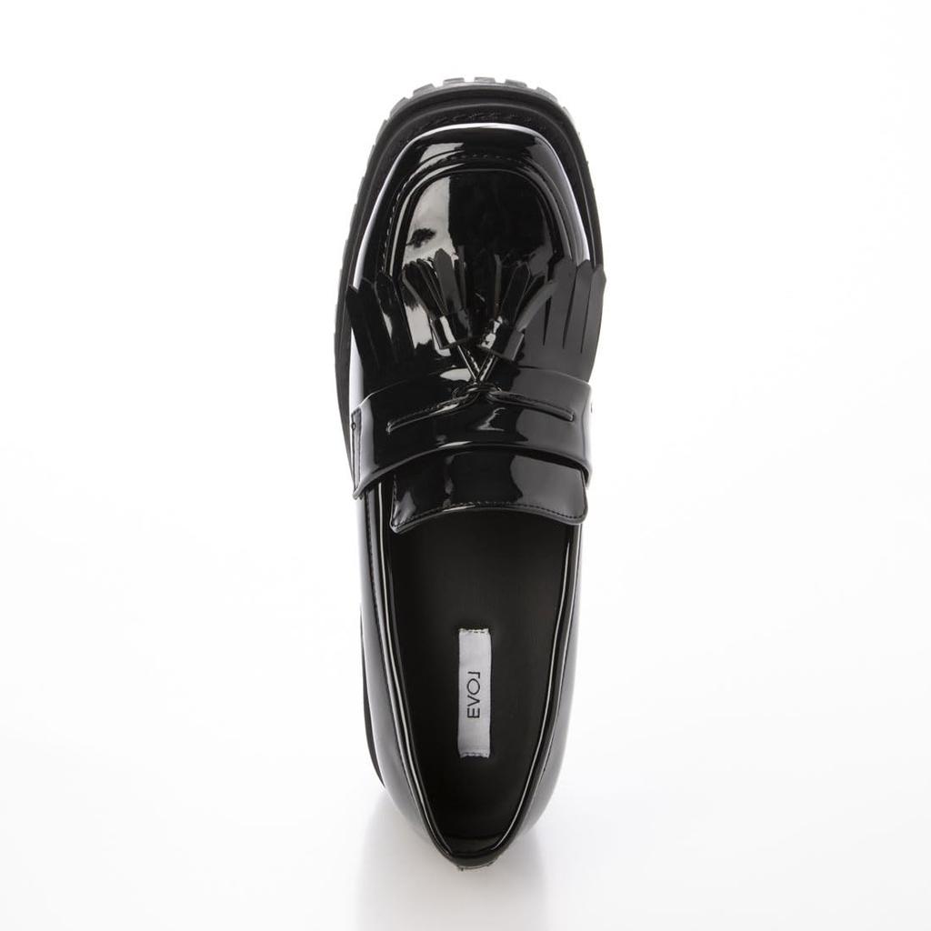 [Evol] Soft and Cushioned Quilted Tassel 6.5cm Loafers
