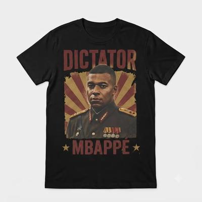 Horký výprodej Diktátor Mbappé Meme Grafika 2026 Fotbalový Fanoušek Tričko Y2K Muži Ženy Harajuku Hip Hop Punk Tričko Ležérní Volné Kulatý Výstřih Letní Vrcholy