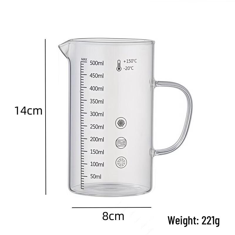 MODX Reinforced Glass Measuring Cups with Handle