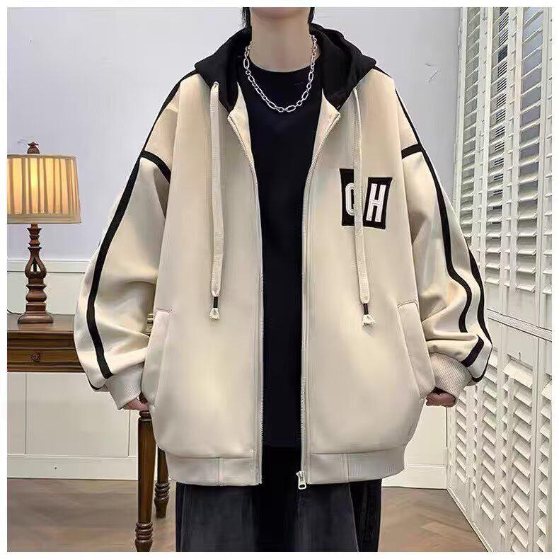 Youth Hooded Jacket: Trendy Hong Kong Style, Junior High School Baseball Design for Spring, Autumn, and Winter
