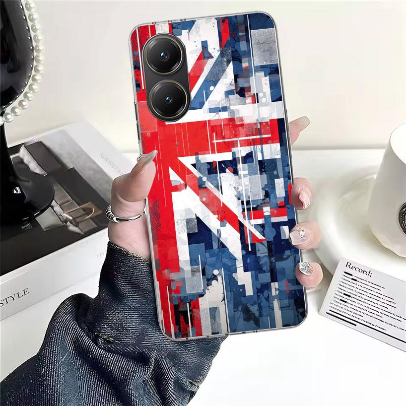 Union Jack England UK Flag Soft Phone Case For Xiaomi Redmi 15C 15 13C 13 Poco X5 X6 X7 F7 Ultra M7 12C 12 10 10C 9C 9A 9T 9 Fun