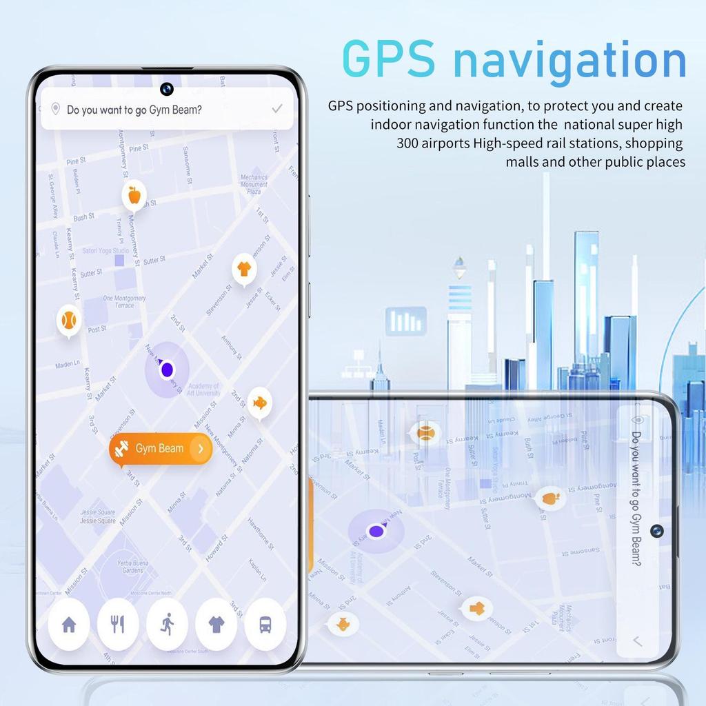 F5 Pro Mobile Phone: 16GB RAM, 1TB Storage, 4G, Center Hole Display, Supports Dropshipping
