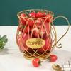 Durable Hollowing Out Coffee Pod Capsule Holder GoldBlack Display Rack Aesthetically Pleasing Iron Fruit Basket Ironwork for Home