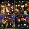 Christmas Snowflake Projector Light Large Decoration Christmas Party Laser Led Stage Light Rotating Xmas Lighting Garden Decor