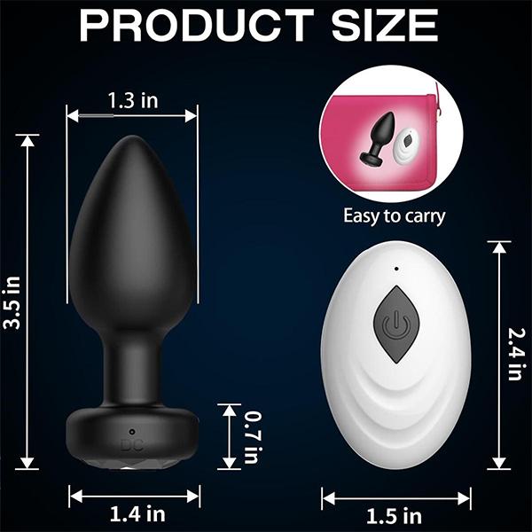 Remote Vibrating G Spot Dildo Vibrator Prostate Massage Vagina Sex Toys for Men Women