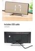 Curved LED Mirror Alarm Clock with Thermometer for Students