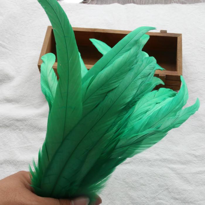 50Pcsdiy Handmade Feathers Long Feathers Off White Purple Tail Jewelry Accessories Mask Handicrafts Clothing Accessories