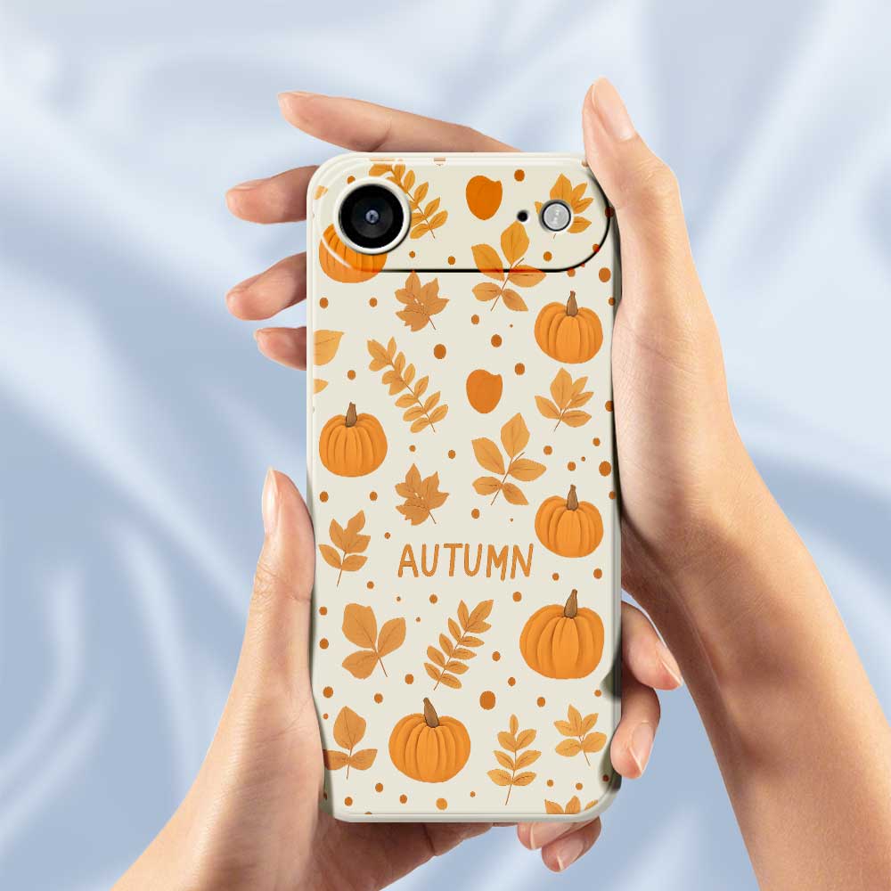 For iPhone 17 Air Case Autumn Theme Pattern Printing Straight Edge TPU Phone Back Cover