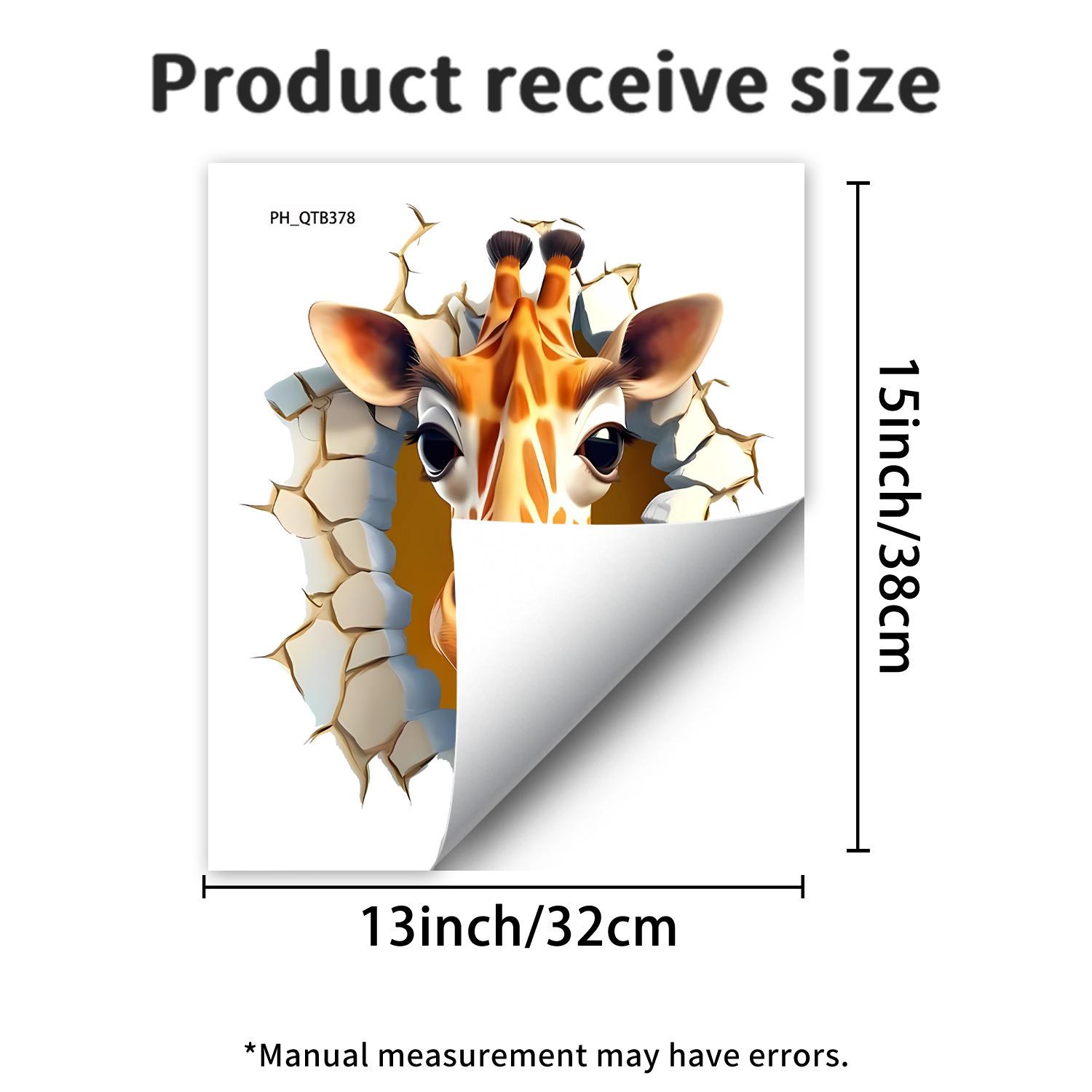 

Creative Giraffe 3D Pop-Up Wall Decals for Living Rooms Bedrooms and Children s Rooms