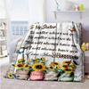 Sisters666 Personalized Name Blanket Cozy Customizable Blanket Comfortable for Chair Sofa Livingroom Couch Four Seasons Multipurpose
