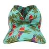 New Anti-UV Summer Visors Hat Flora Printing Breathable Empty Top Hat Empty Top Wide Large Brim Sun Hat Woman