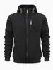 European Men's Bestseller Hoodie Jacket - Casual Sports Style with Zippered Arm and Multi-Pocket Design