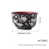 Black Glazed Silver Patterned Teacup Creative Tea Bowl Cute Cup Tea-tasting Smelling Cup Chazhan Master Cups Drinkware