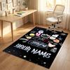 Personalized Crystal Velvet Carpet,Stray Kids Custom Printed Name, Plush Area Rug For Home Indoor Decor