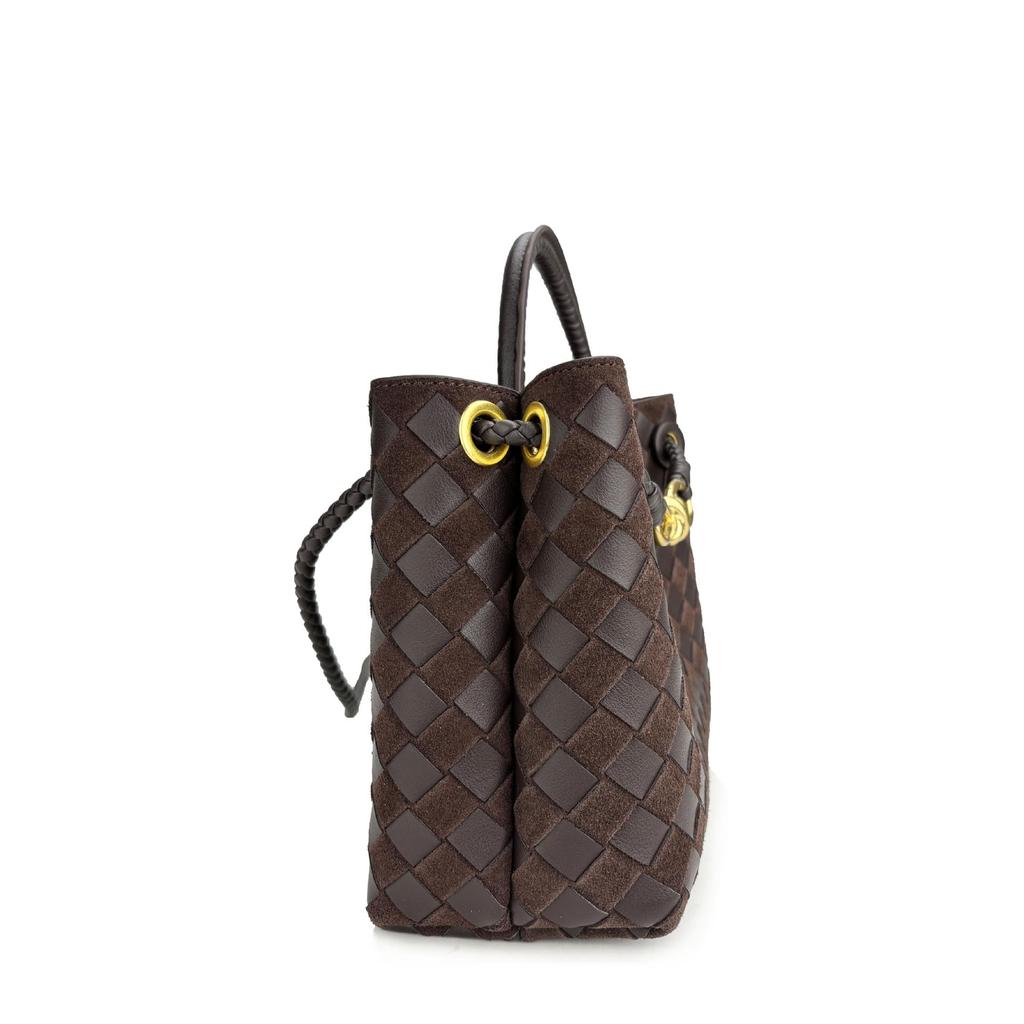 2024 Autumn/Winter Frosted French Retro Gradient Suede Bow Women's Bag