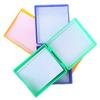 4 Color Plastic Microscope Glass Slide Box 25pcs Biological Slices Storage Case Holder For Prepared Microscope Slides