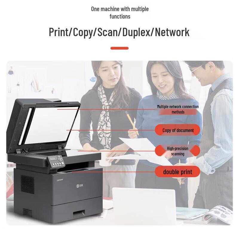 Lenovo Lexmark GM337DN Plus Laser Printer CN Plug (adapter Included)