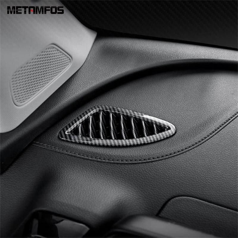 Front Air Conditioner Vent Outlet Cover Trim For Kia Sportage NQ5    2024 Carbon Fiber Frame Interior Accessories