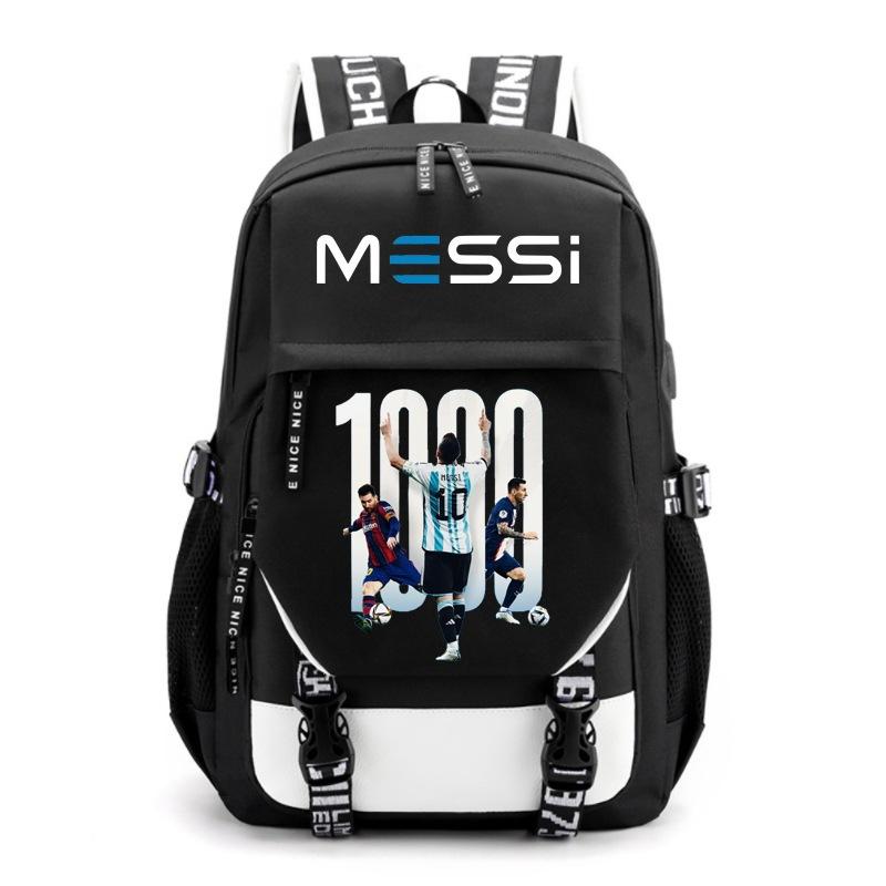 Large Capacity Schoolbag with Shoulder Strap; Student Three-piece Pencil Case Set