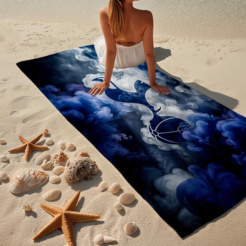 Toalla de Playa de Microfibra del Tottenham Hotspur Football Club, Ligera y de Secado Rápido, para Viajes de Verano, Esencial para la Playa, Piscina