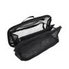 Mesh Makeup Bag Large Capacity Open Flat Toiletry Bag Travel Organizing   Pouch for Women