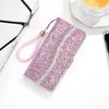Glitzer -fall Brieftasche Magnetischer Klapp-Lederhülle Für iPhone Air 17 Pro Max 16e 15 Plus 14 13 12 11 XR Mit Handschlaufe Hülle
