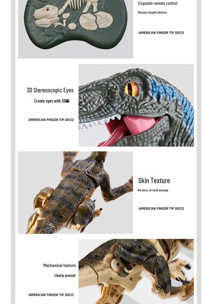 Children's 2.4G Wireless Remote Control Mechanical Dinosaur with Lights and Sound