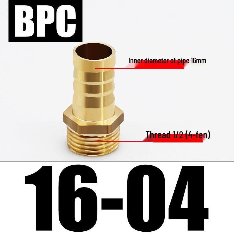 All-Copper Male Thread Fittings: Pagoda Head, PC6/8/10, 4-Point & 6-Point for Water/Gas Hoses