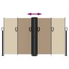 Retractable Side Awning Taupe 140 x 1000 cm