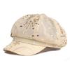 Korean Sequin Newsboy Hat Breathable Adjustable Octagonal Cap Sparkly Beret Hats Beach Travel