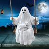 Halloween Resin Specters Swinging Charm Resin Swing Specters Figure Halloween Hanging Decors for Kids Family Enjoyment
