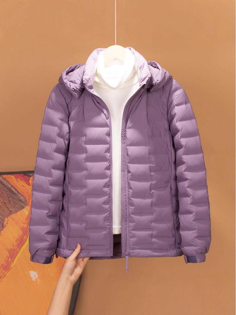 2025 Women's Winter Short Down Jacket with Detachable Hood - Versatile, Warm, Cold-Proof Coat for Outdoor Commutes