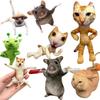 Funny Mouse Keychain Simulation Prank Toy Plush Pendant Meme Keychain  Bag Decoration