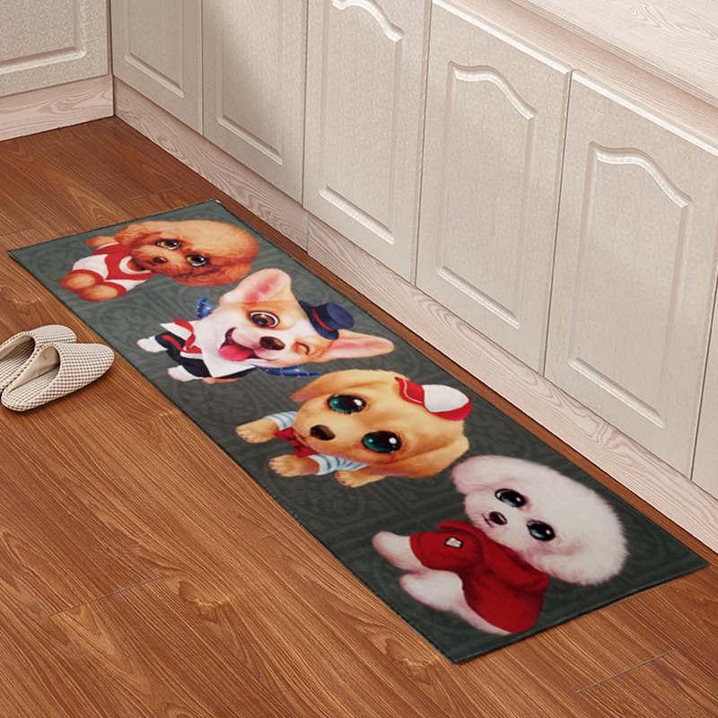 Absorbent Non-Slip Kitchen Floor Mats - Washable, Dirt-Resistant Door Mats for Home Entrances