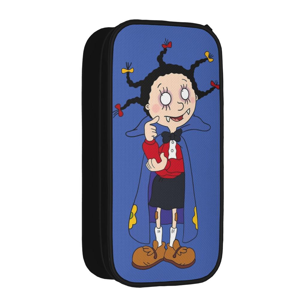 Mona The Vampire Anime Pencil Case New Pen Bag Girls Boys Big Capacity School Supplies Zipper Pencilcases