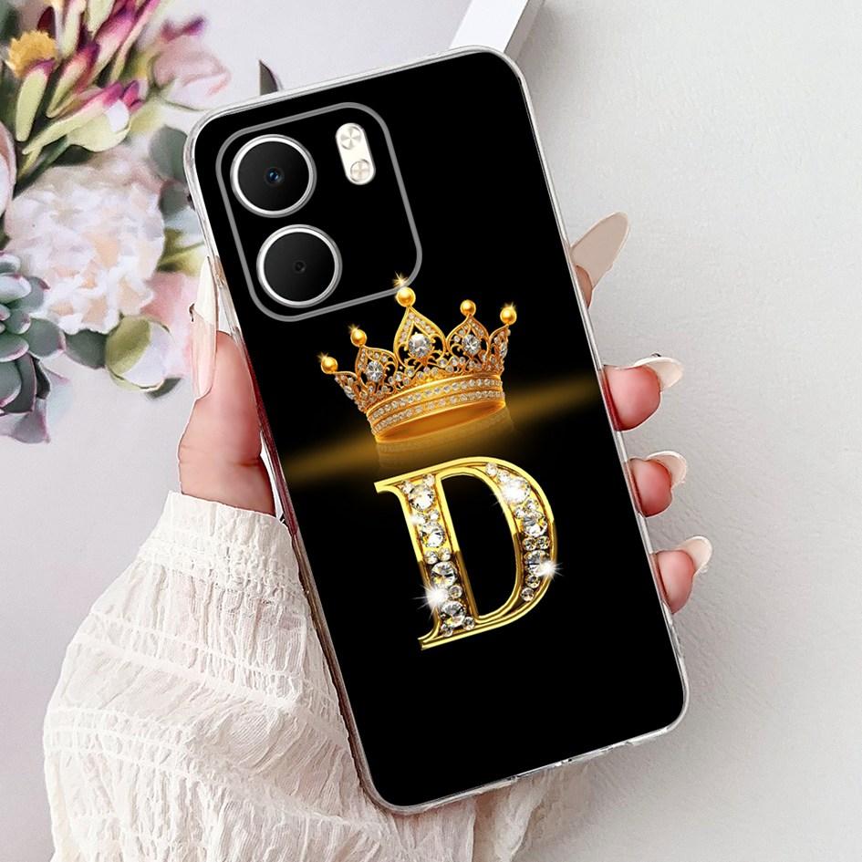 For OPPO A5x 4G Case CPH2725 Cover Luxury Crown Letters Soft Silicone Transparent Phone Cases For OPPO A5x Coque A 5x 2025 Funda