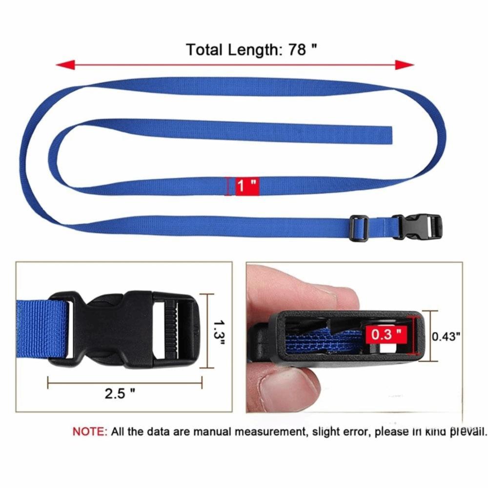 4 Pcs Portable Adjustable Packing Belt Polyester Baggage Secure Strap Travel Luggage Strap Packing
