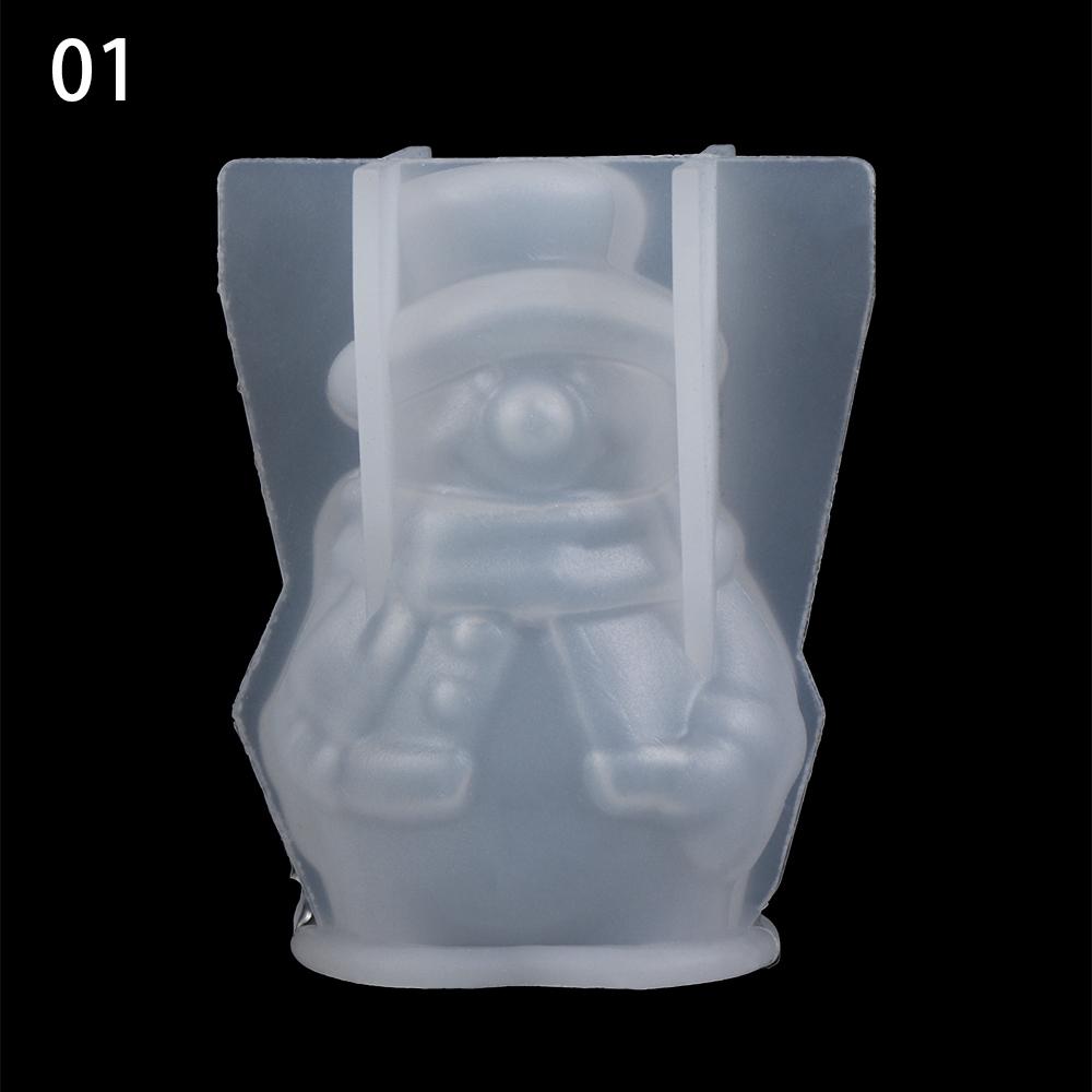 DIY Ornament Xmas Tree Santa Claus Christmas Silicone Mould Epoxy Resin Molds Crystal Resin Mold Jewelry Making Tools