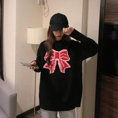 Autumn Korean Fashion Women's Clothing Looks Slim Versatile Fresh and Soft Knitted Sweater for Women Cute and Age Reducing