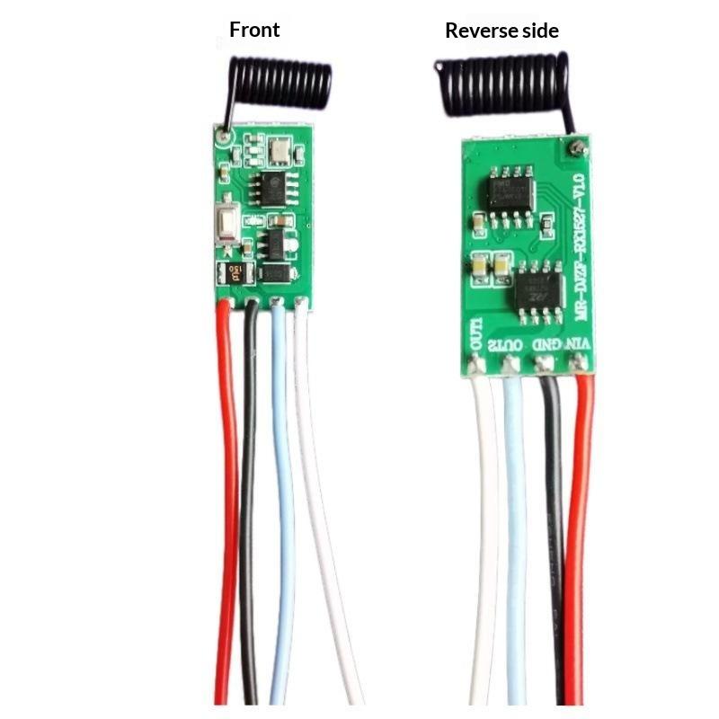 433MHz RF Wireless Remote Control 1CH Mini Relay Switch 3.6V-24V Energy Saving for LED Lamp Holiday Lighting Control