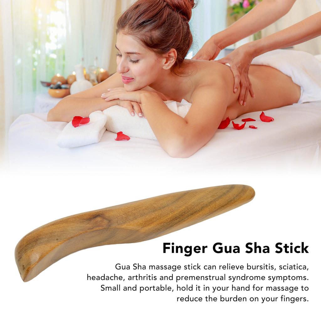 Gua Sha Stick Muscle Relaxing Stress Relief Professional Small Wooden Scraping Massage Tool for Whole Body