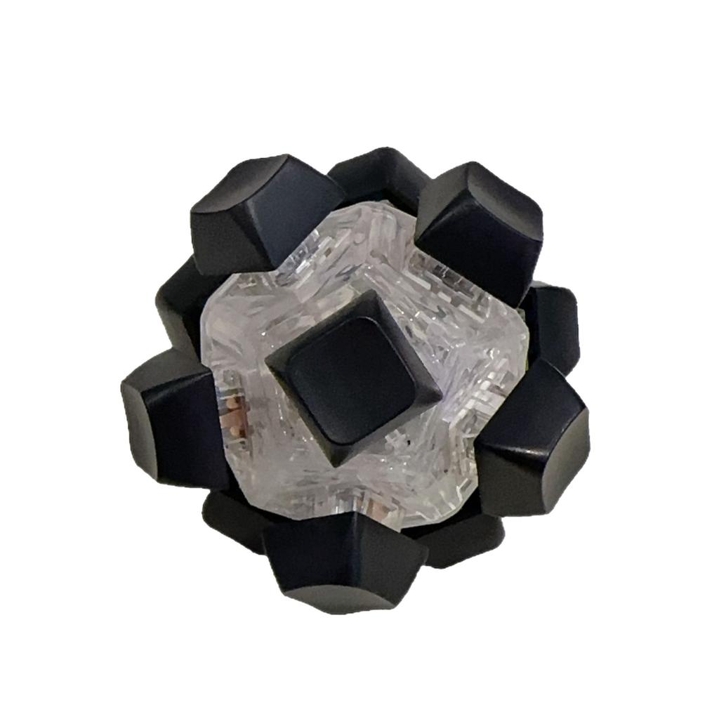 Botão de descompressão 12 teclas Luz piscante Bola cubo mágico Botão de descompressão Bola teclado Botão de pressionar com a ponta do dedo Brinquedo de eixo de teste