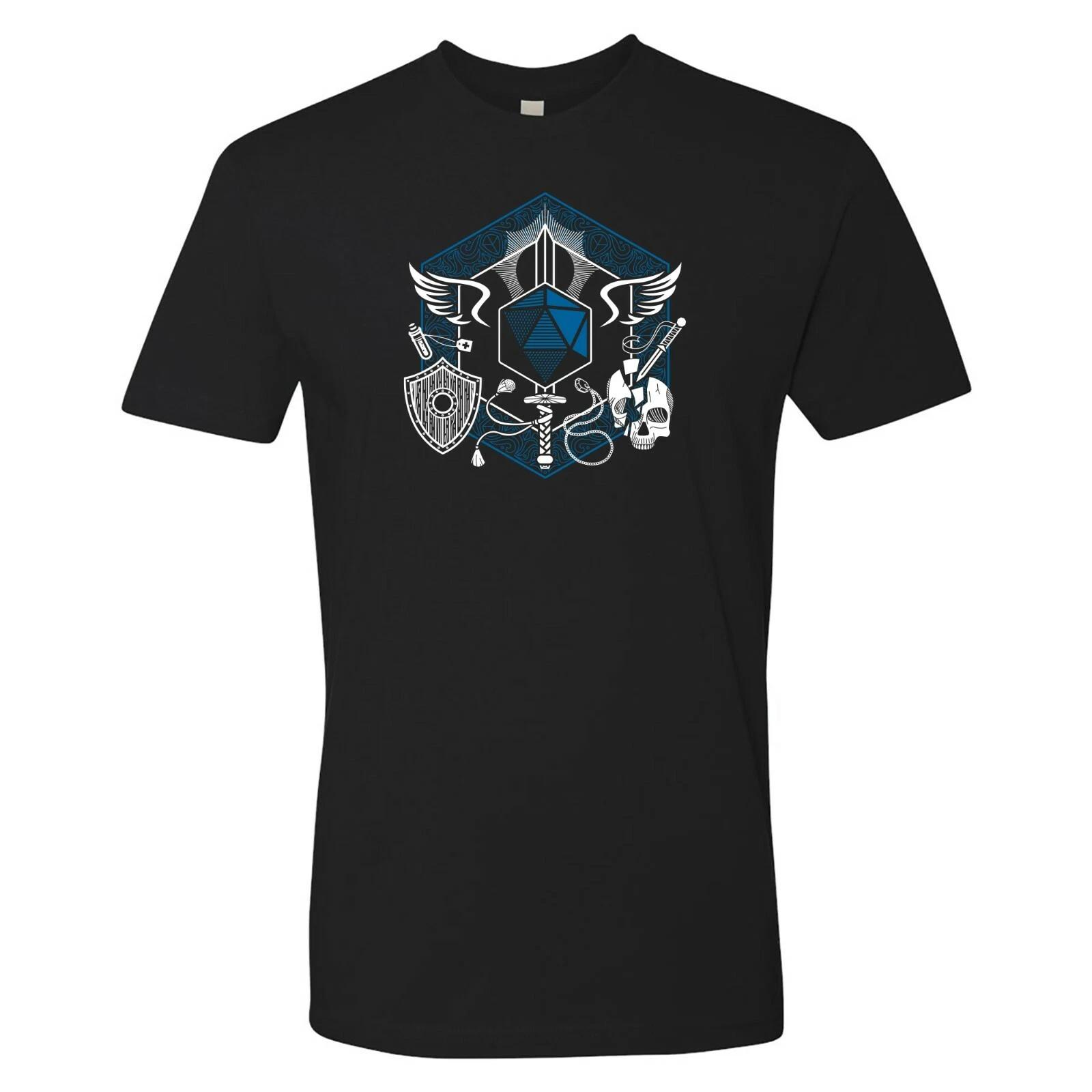 RPG Class Crest Paladin - Tabletop Games d20 Premium Cotton T Shirt - Black L